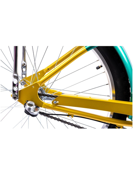 Bicicleta Oras Pegas Strada 2 - 26 inch, M, Auriu/Verde