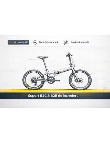 Bicicleta Pliabila Devron Practic 30 - 20 inch, Negru