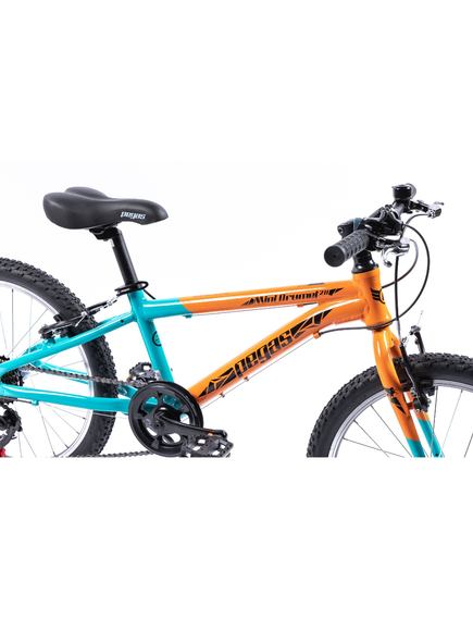 Bicicleta copii Pegas Mini Drumet - 20 inch, Portocaliu/Turcoaz