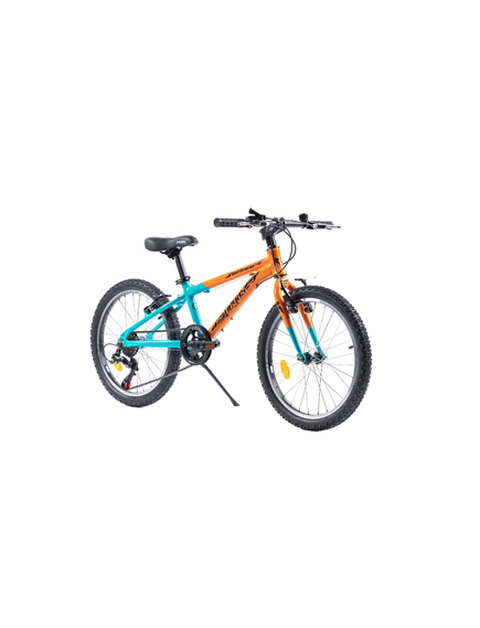Bicicleta copii Pegas Mini Drumet - 20 inch, Portocaliu/Turcoaz