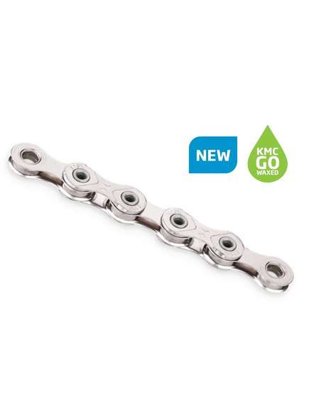 Lant KMC X12 Waxed Silver – 12 viteze, 1/2 X 11/128, 126 zale, Argintiu