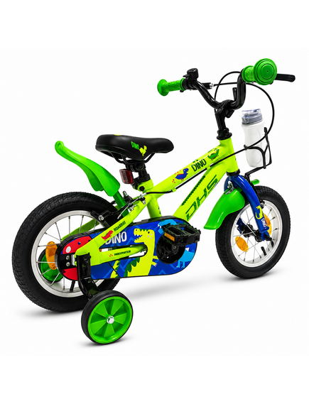 Bicicleta Copii DHS Dino - 12 Inch, Verde