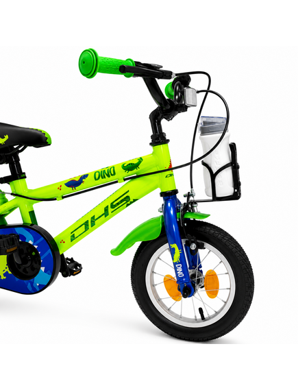 Bicicleta Copii DHS Dino - 12 Inch, Verde