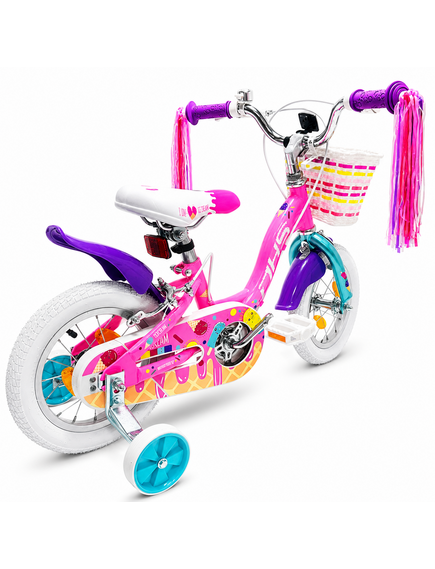 Bicicleta Copii DHS Icecream - 12 Inch, Roz