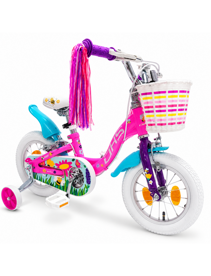 Bicicleta Copii DHS Summer - 12 Inch, Roz/Albastru