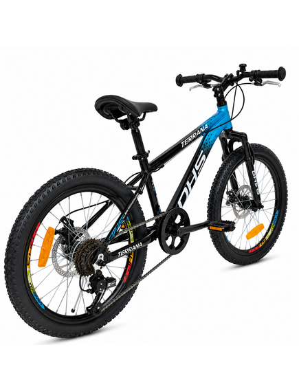 Bicicleta Copii Dhs Terrana 2023B, model 2026 - 20 Inch, Albastru-Negru