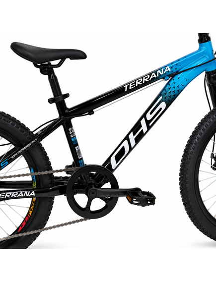 Bicicleta Copii Dhs Terrana 2023B, model 2026 - 20 Inch, Albastru-Negru