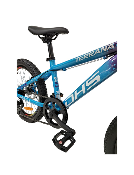 Bicicleta Copii Dhs Terrana 2023B, model 2026 - 20 Inch, Albastru-Violet