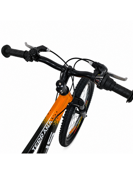 Bicicleta Copii Dhs Terrana 2023B, model 2026 - 20 Inch, Portocaliu-Negru