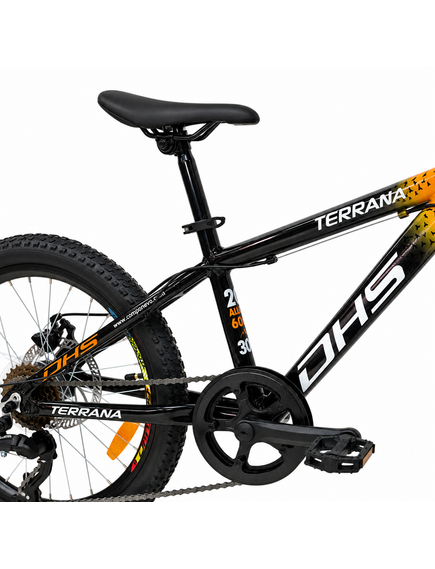 Bicicleta Copii Dhs Terrana 2023B, model 2026 - 20 Inch, Portocaliu-Negru