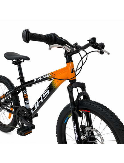 Bicicleta Copii Dhs Terrana 2023B, model 2026 - 20 Inch, Portocaliu-Negru