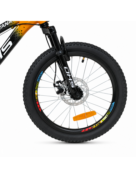 Bicicleta Copii Dhs Terrana 2023B, model 2026 - 20 Inch, Portocaliu-Negru