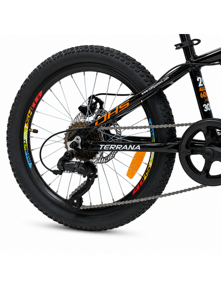 Bicicleta Copii Dhs Terrana 2023B, model 2026 - 20 Inch, Portocaliu-Negru