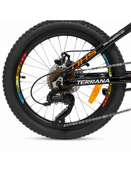 Bicicleta Copii Dhs Terrana 2023B, model 2026 - 20 Inch, Portocaliu-Negru