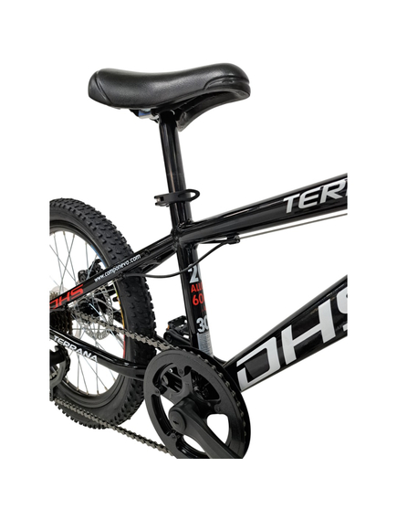 Bicicleta Copii Dhs Terrana 2023B, model 2026 - 20 Inch, Rosu-Negru