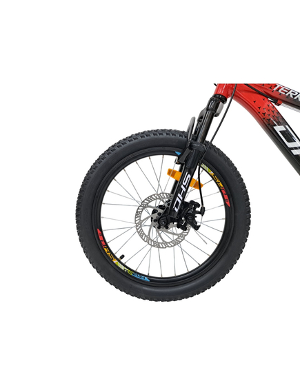 Bicicleta Copii Dhs Terrana 2023B, model 2026 - 20 Inch, Rosu-Negru