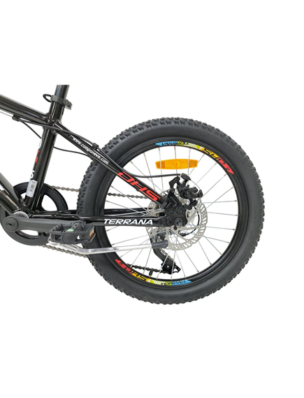 Bicicleta Copii Dhs Terrana 2023B, model 2026 - 20 Inch, Rosu-Negru