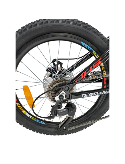Bicicleta Copii Dhs Terrana 2023B, model 2026 - 20 Inch, Rosu-Negru