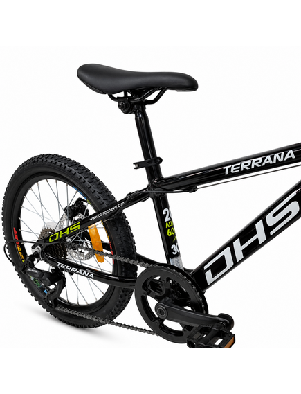 Bicicleta Copii Dhs Terrana 2023C, model 2026 - 20 Inch, Verde-Negru