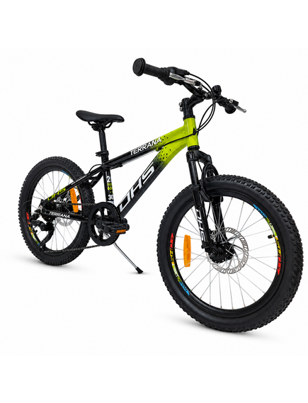 Bicicleta Copii Dhs Terrana 2023C, model 2026 - 20 Inch, Verde-Negru