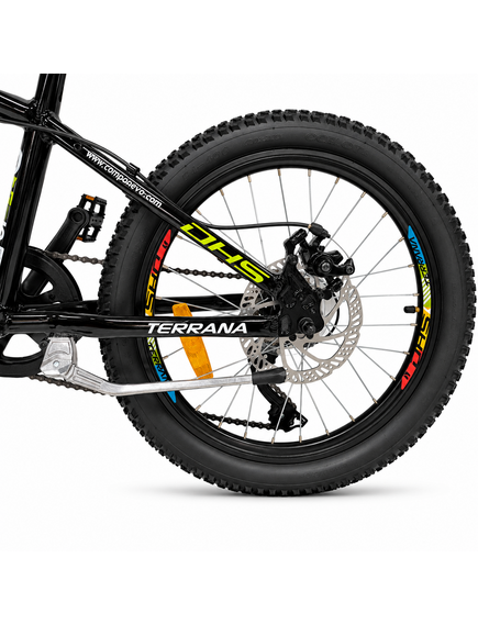 Bicicleta Copii Dhs Terrana 2023C, model 2026 - 20 Inch, Verde-Negru