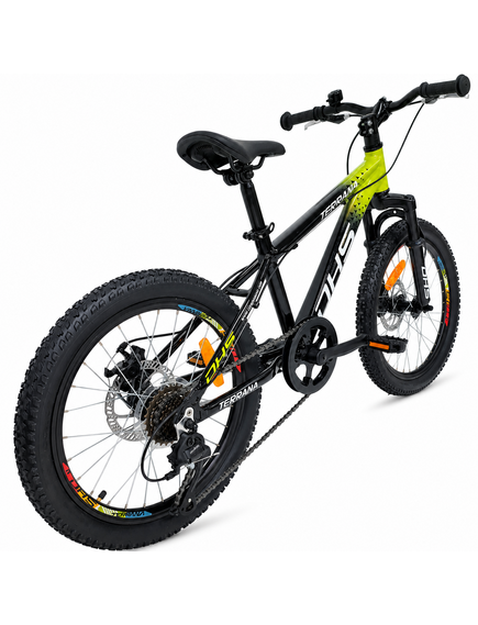 Bicicleta Copii Dhs Terrana 2023C, model 2026 - 20 Inch, Verde-Negru