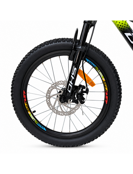 Bicicleta Copii Dhs Terrana 2023D, model 2026 - 20 Inch, Verde-Negru
