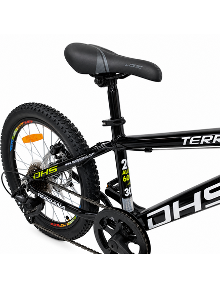 Bicicleta Copii Dhs Terrana 2023D, model 2026 - 20 Inch, Verde-Negru