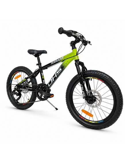 Bicicleta Copii Dhs Terrana 2023D, model 2026 - 20 Inch, Verde-Negru