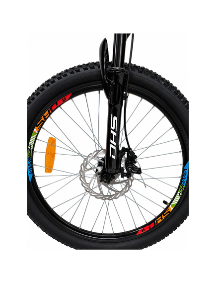 Bicicleta Copii Dhs Terrana 2423B, model 2026 - 24 Inch, Negru-Portocaliu
