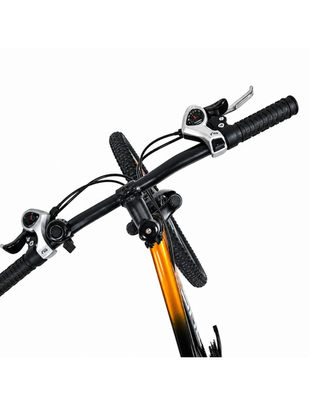 Bicicleta Copii Dhs Terrana 2423B, model 2026 - 24 Inch, Negru-Portocaliu