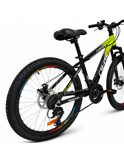 Bicicleta Copii Dhs Terrana 2423B, model 2026 - 24 Inch, Negru-Verde