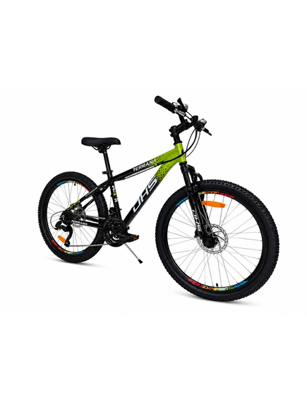 Bicicleta Copii Dhs Terrana 2423B, model 2026 - 24 Inch, Negru-Verde