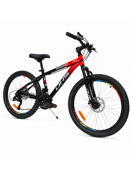 Bicicleta Copii Dhs Terrana 2423B, model 2026 - 24 Inch, Rosu-Negru