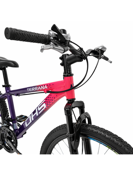 Bicicleta Copii Dhs Terrana 2423B, model 2026 - 24 Inch, Roz-Violet