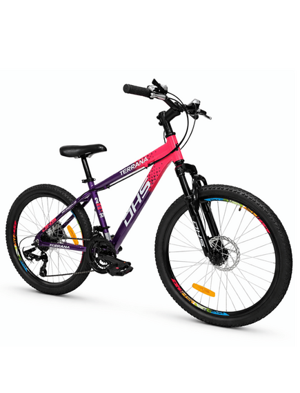 Bicicleta Copii Dhs Terrana 2423B, model 2026 - 24 Inch, Roz-Violet
