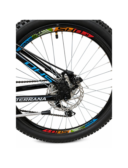 Bicicleta Copii Dhs Terrana 2423C, model 2026 - 24 Inch, Albastru-Negru