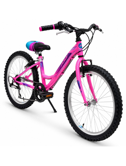 Bicicleta copii Polar Modesty, 24 inch, 6 viteze Shimano, frane V-Brake, Roz