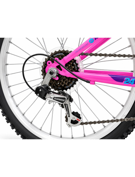 Bicicleta copii Polar Modesty, 24 inch, 6 viteze Shimano, frane V-Brake, Roz