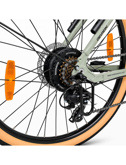 Bicicleta electrica Oras Devron 28200 - 28 inch, L, Gri Deschis