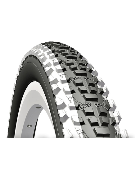 Anvelopa Bicicleta Rubena 26 X 2.10 V85 Ocelot, Culoare produs: Negru/Alb