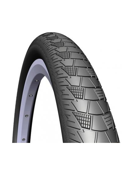 Anvelopa Bicicleta Rubena V99 Cityhopper - 28 x 2.0 Inch, Negru, Culoare produs: Negru