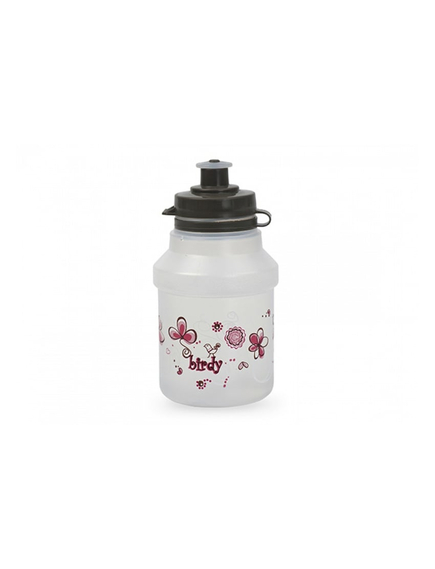 Bidon Apa Polisport Birdy - 350 ml, Clip-On, Alb-Negru