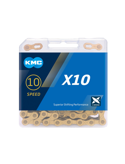 Lant Bicicleta Kmc x10, 1/2x11/128 Inch, 10 Vit, 116 Zale, Pin 5.88 mm, Gri