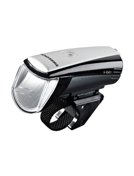 Far fata Trelock LS 750 I-go Batt Dragon, baterii 3AA, 15-30 Lux, VarioTex ZL700, Culoare produs: Negru