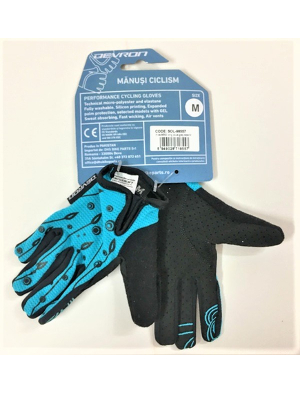 Manusi Ciclism Copii Devron 9592 - L/6, Albastru, Marime produs: L, imaginea nr. 3