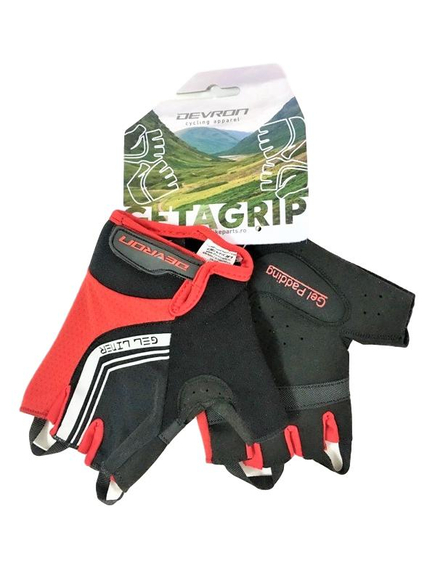 Manusi Ciclism Devron 7088 Gel-Liner - M, Rosu-Negru, Marime produs: M, imaginea nr. 2