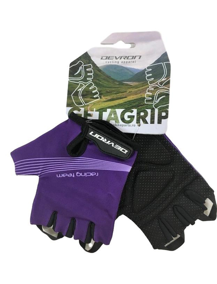 Manusi Ciclism Devron 8542 Racing Team Lady - L, Negru-Violet, Culoare produs: Negru/Violet, Marime produs: L, imaginea nr. 2