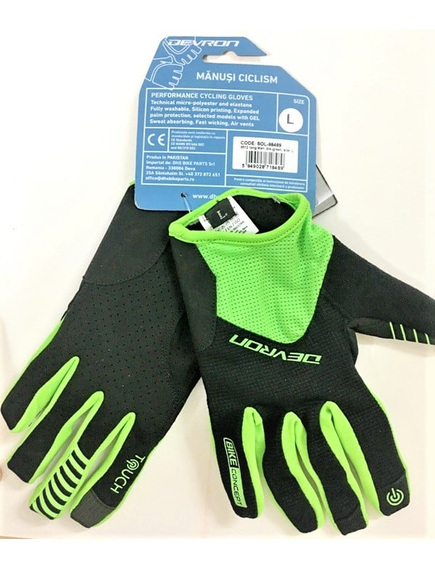 Manusi Ciclism Devron 9512 Touch - XL, Negru-Verde, Marime produs: XL, imaginea nr. 3 Manusi Ciclism Devron 9512 Touch - XL, Negru-Verde, Marime produs: XL, imaginea nr. 3