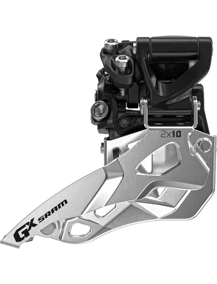 Schimbator Fata Sram Gx - 2x10Viteze, Tragere Jos, Negru